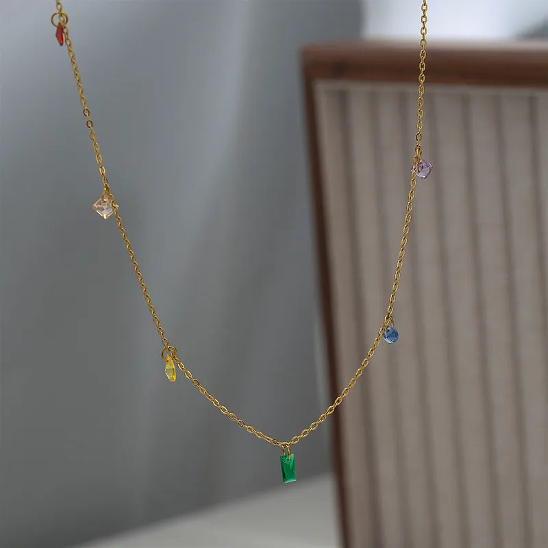 Multicolor Charm Necklace