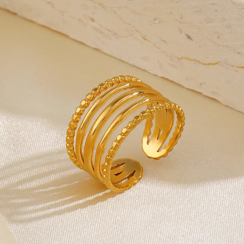 Aurora Layered Ring - 18K Gold Plated