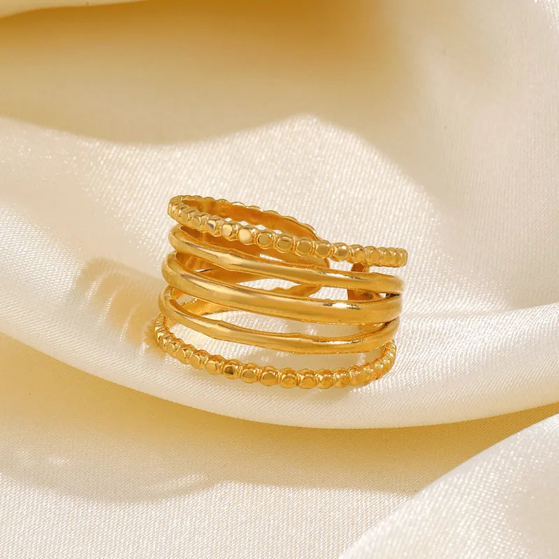 Aurora Layered Ring - 18K Gold Plated