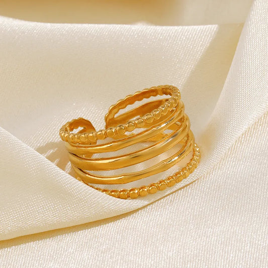 Aurora Layered Ring - 18K Gold Plated
